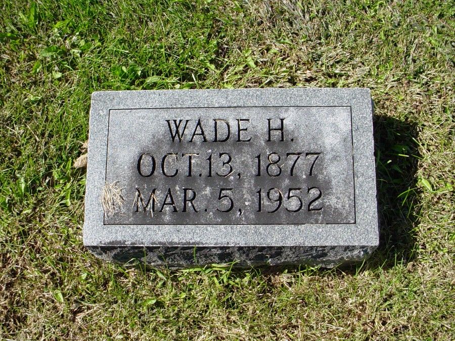  Wade Hampton Fewell Headstone Photo, Auxvasse Cemetery, Callaway County genealogy