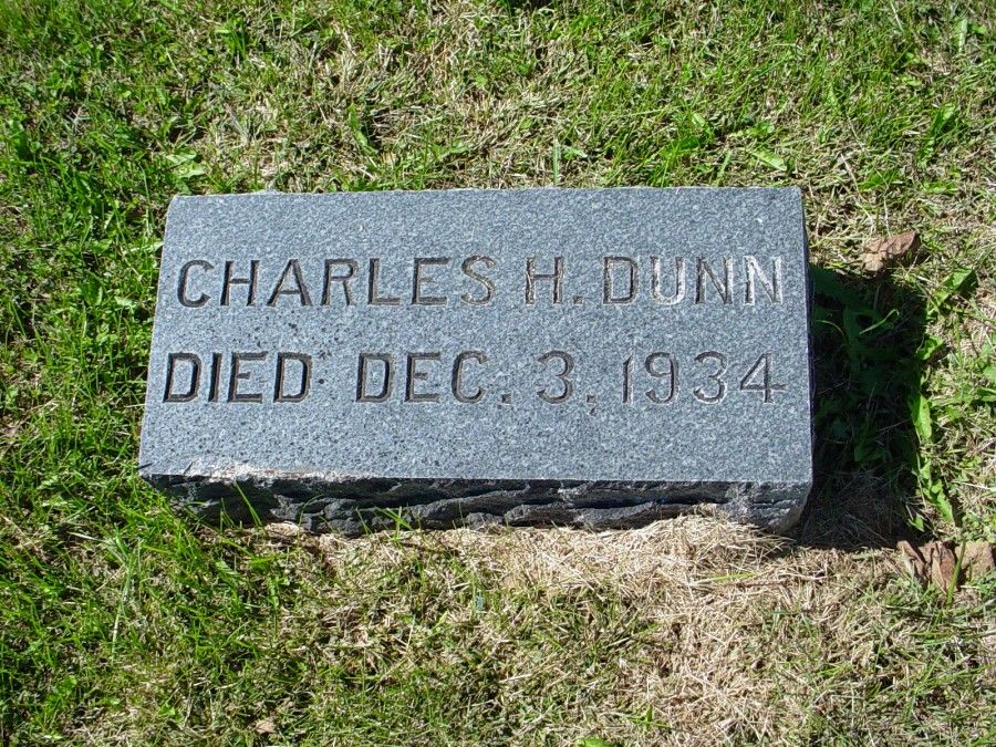  Charles H. Dunn Headstone Photo, Auxvasse Cemetery, Callaway County genealogy