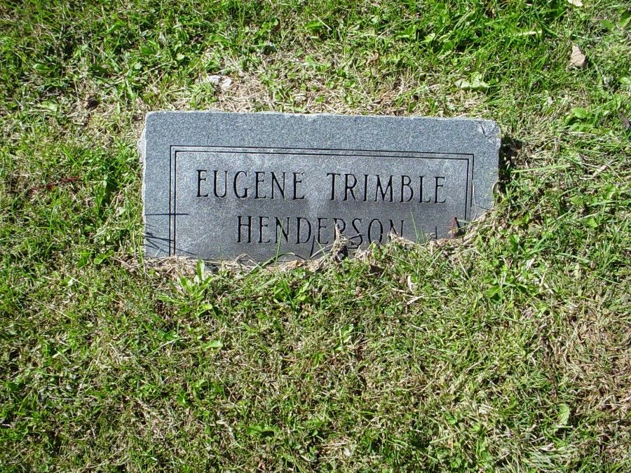  Eugene Trimble Henderson Headstone Photo, Auxvasse Cemetery, Callaway County genealogy