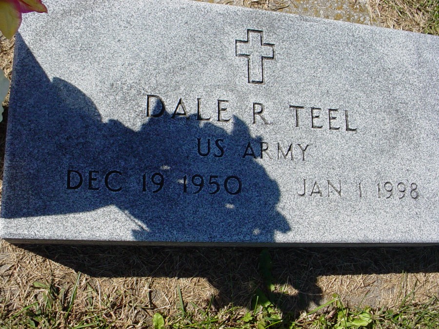  Dale R. Teel Headstone Photo, Auxvasse Cemetery, Callaway County genealogy