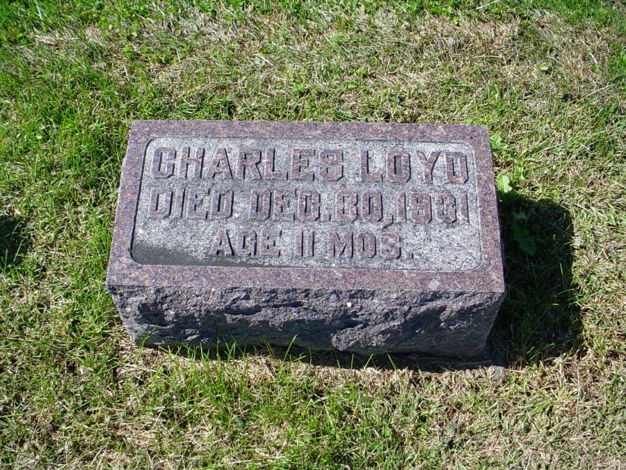  Charles Lloyd Woodson Headstone Photo, Auxvasse Cemetery, Callaway County genealogy