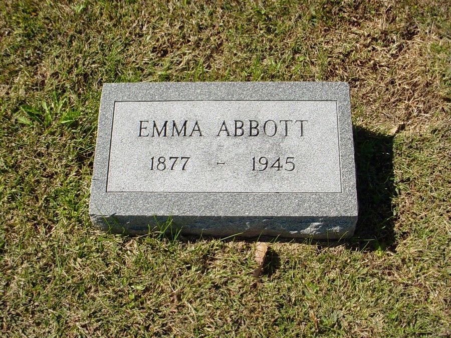  Emma Yargus Abbott Headstone Photo, Auxvasse Cemetery, Callaway County genealogy