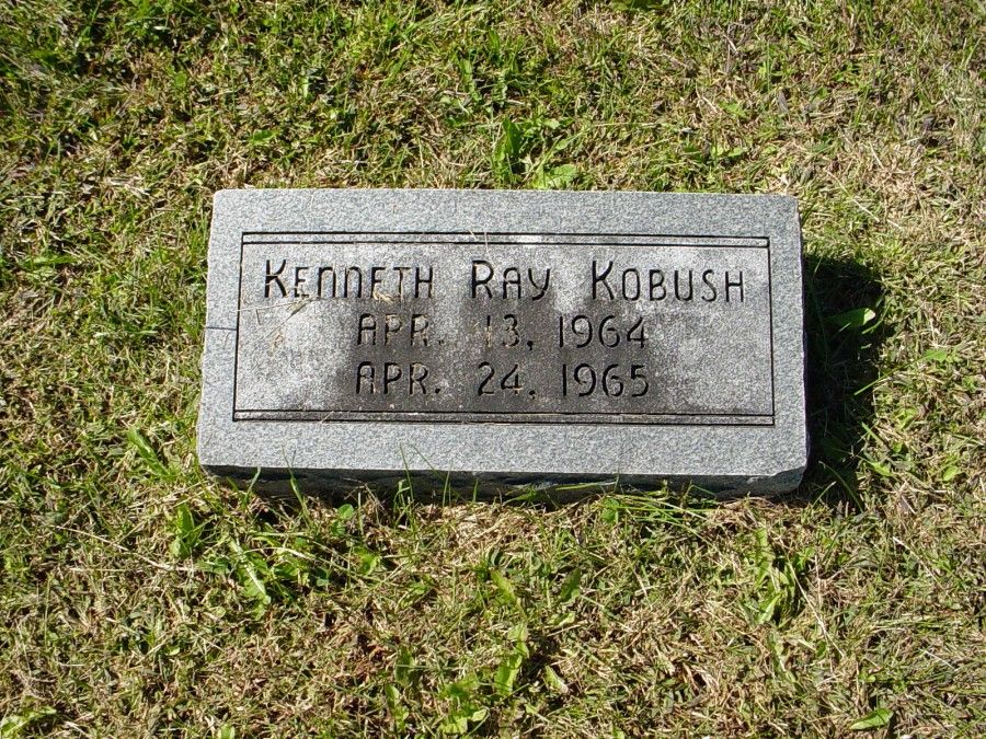  Kenneth Ray Kobush Headstone Photo, Auxvasse Cemetery, Callaway County genealogy