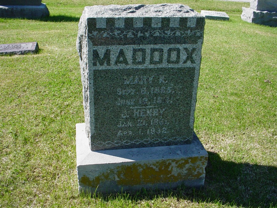  John Henry Maddox & Mary K. Gilfillen