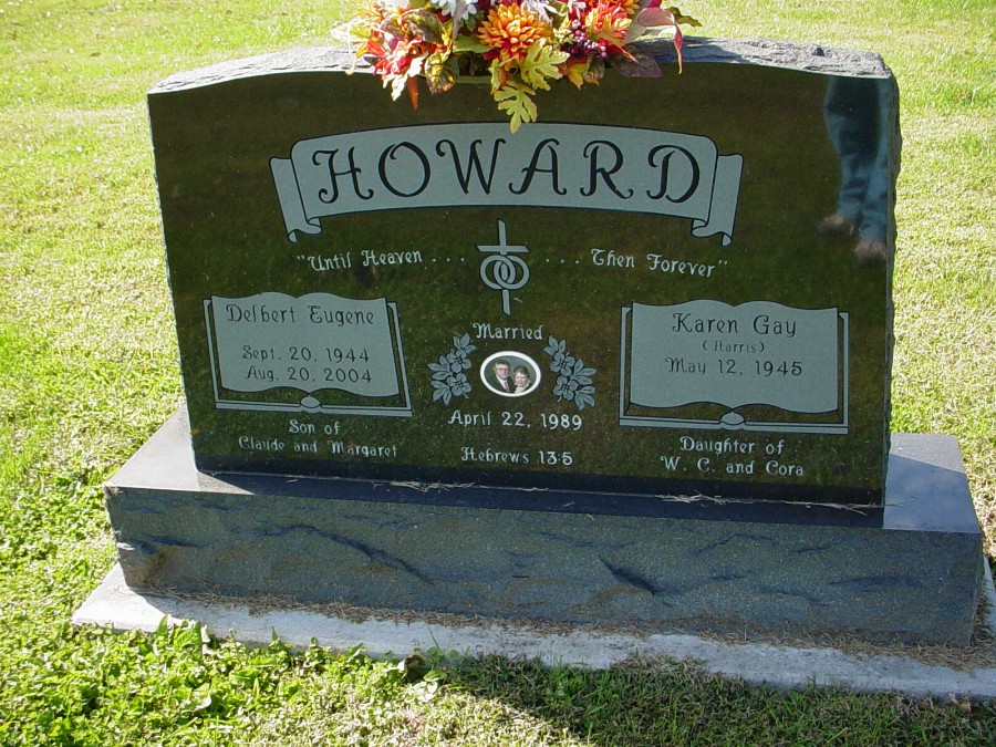  Delbert Eugene Howard Headstone Photo, Auxvasse Cemetery, Callaway County genealogy