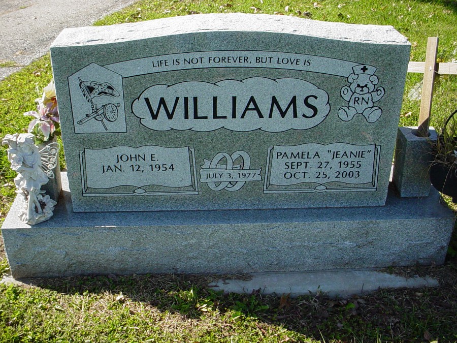  Pamela Williams Headstone Photo, Auxvasse Cemetery, Callaway County genealogy