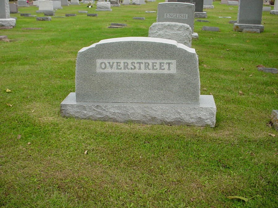  Overstreet family Headstone Photo, Auxvasse Cemetery, Callaway County genealogy
