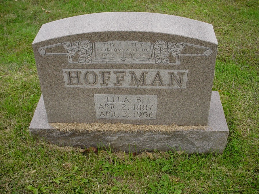  Ella Bertha Hoffman Headstone Photo, Auxvasse Cemetery, Callaway County genealogy