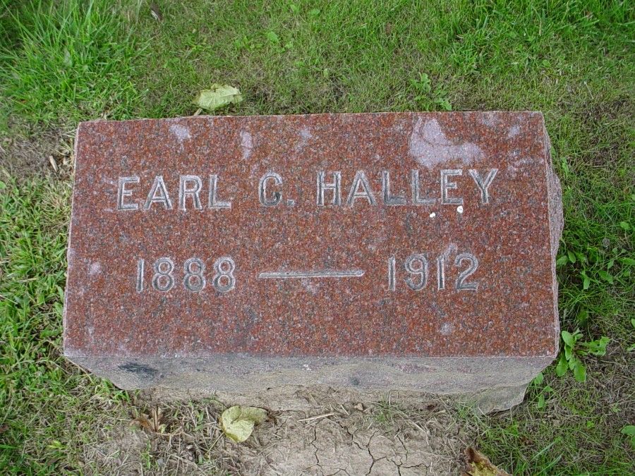  Earl C. Halley Headstone Photo, Auxvasse Cemetery, Callaway County genealogy