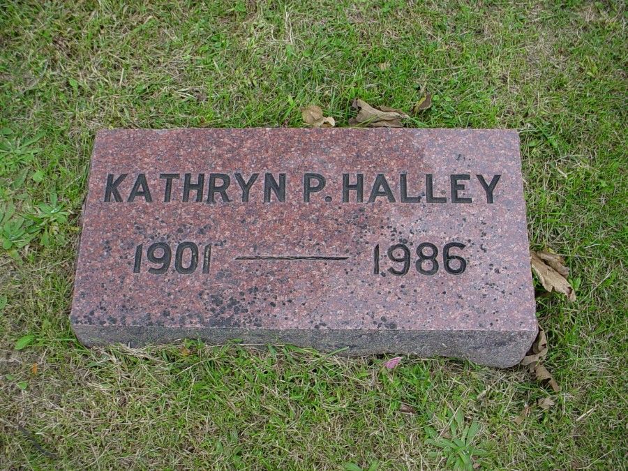  Kathryn P. Halley Headstone Photo, Auxvasse Cemetery, Callaway County genealogy