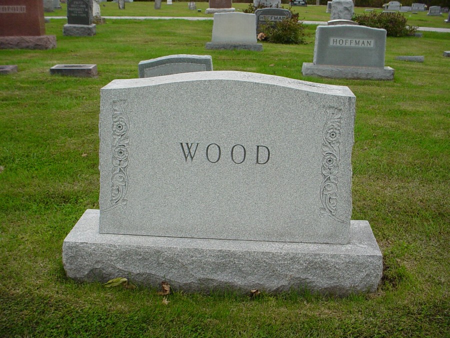  Wood family Headstone Photo, Auxvasse Cemetery, Callaway County genealogy