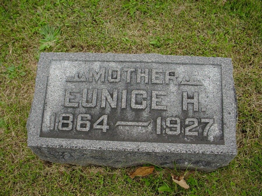  Eunice Harrison Biggs Headstone Photo, Auxvasse Cemetery, Callaway County genealogy