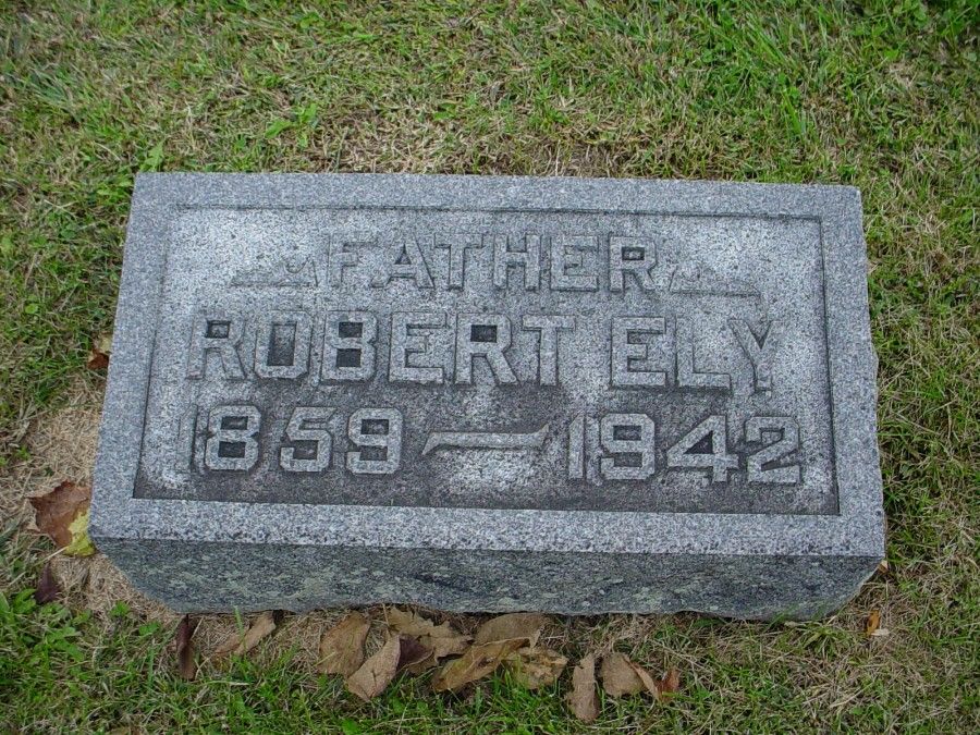  Robert Ely Biggs Headstone Photo, Auxvasse Cemetery, Callaway County genealogy