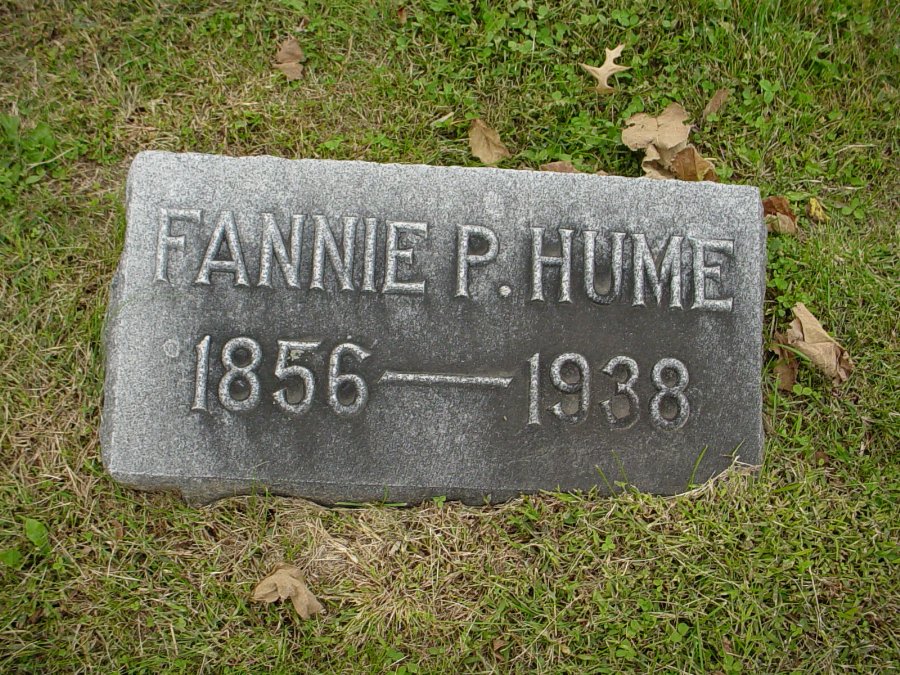  Fannie Price Walker Hume Headstone Photo, Auxvasse Cemetery, Callaway County genealogy