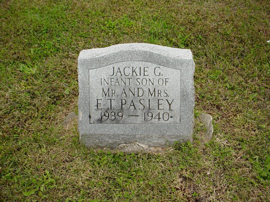  Jackie Glenn Pasley Headstone Photo, Auxvasse Cemetery, Callaway County genealogy