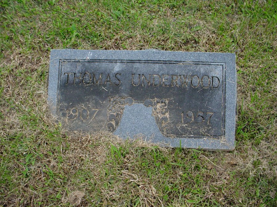  Thomas Underwood Headstone Photo, Auxvasse Cemetery, Callaway County genealogy