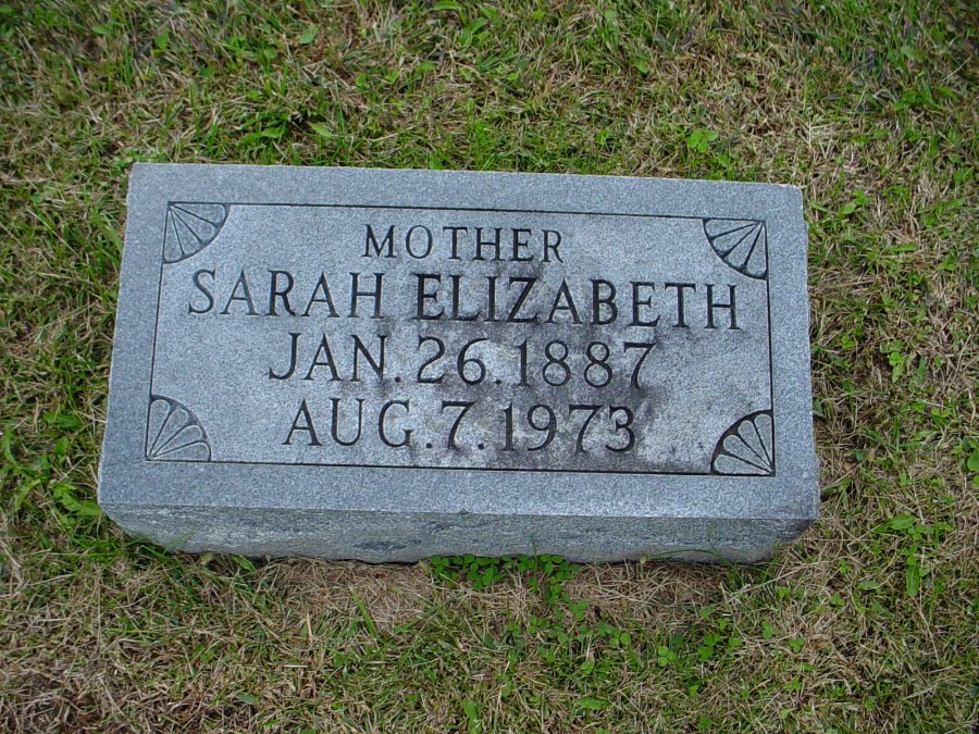  Sarah Elizabeth Deardorff Headstone Photo, Auxvasse Cemetery, Callaway County genealogy