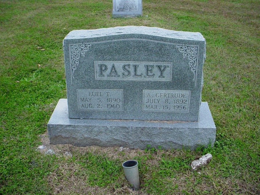  Euel T. Pasley Sr. & Althea G. Freeman Headstone Photo, Auxvasse Cemetery, Callaway County genealogy
