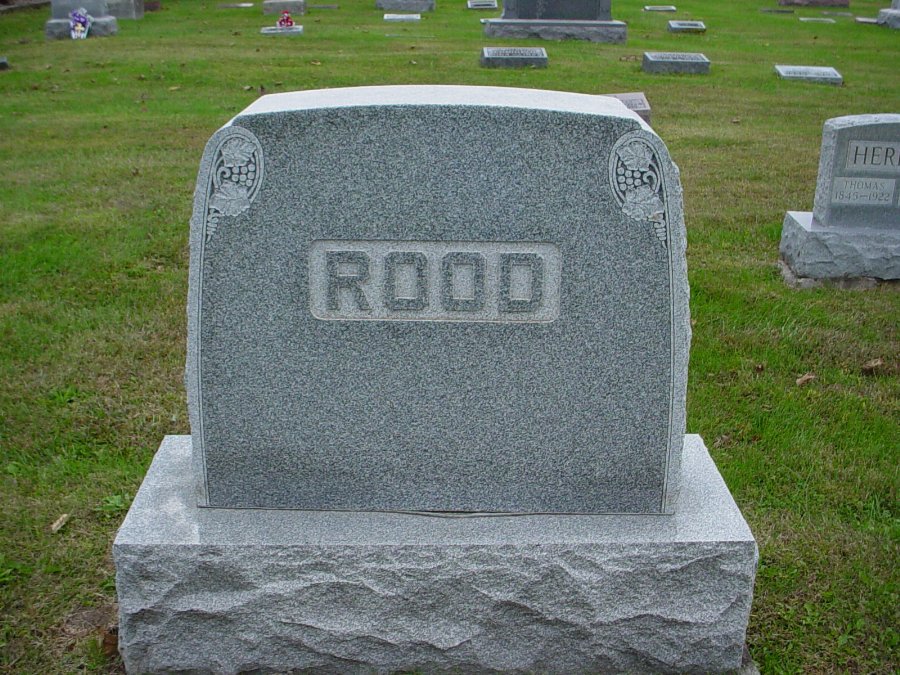  Rood family Headstone Photo, Auxvasse Cemetery, Callaway County genealogy