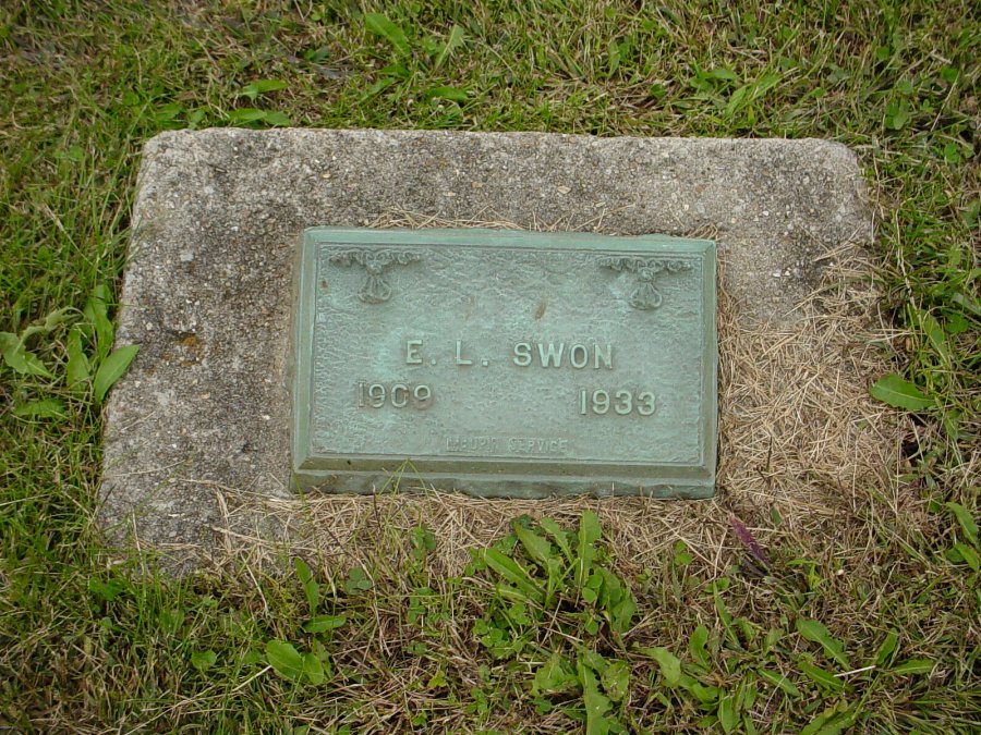  Edward Lee Swon Headstone Photo, Auxvasse Cemetery, Callaway County genealogy