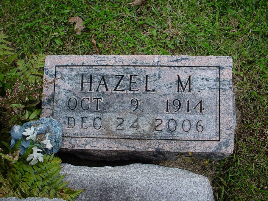  Hazel M. Rudd Headstone Photo, Auxvasse Cemetery, Callaway County genealogy