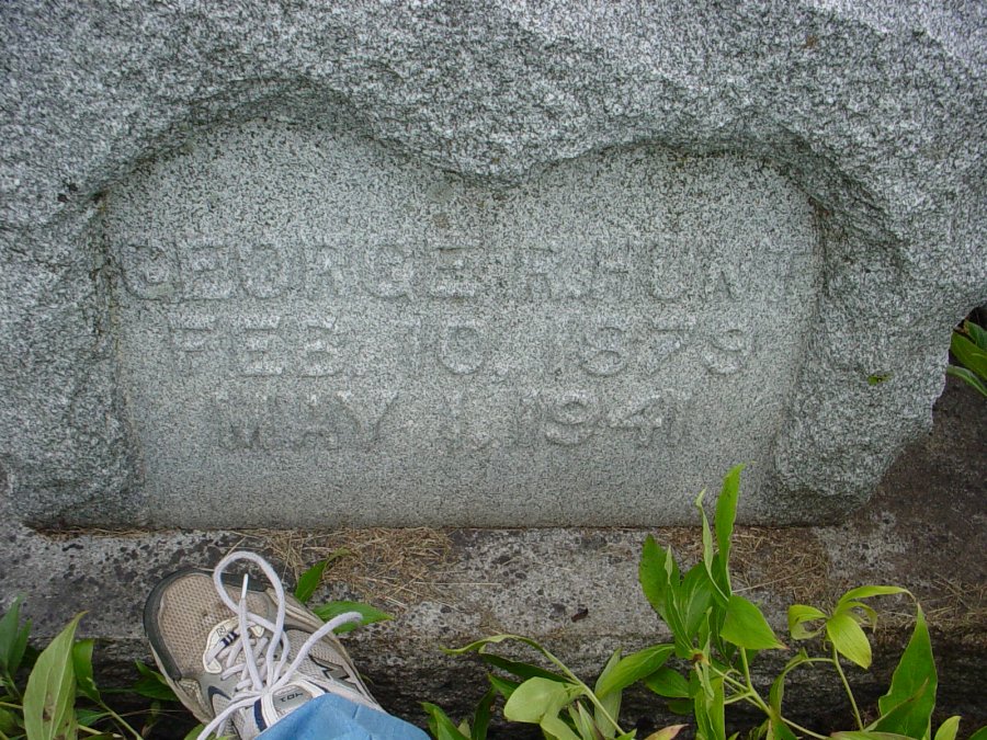  George R. Hunt Headstone Photo, Auxvasse Cemetery, Callaway County genealogy