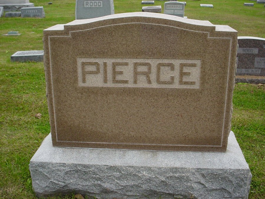  Pierce family Headstone Photo, Auxvasse Cemetery, Callaway County genealogy