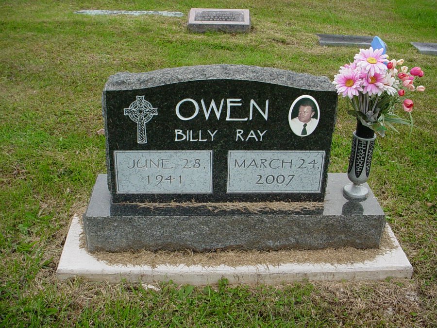  Billy Ray Owen Headstone Photo, Auxvasse Cemetery, Callaway County genealogy