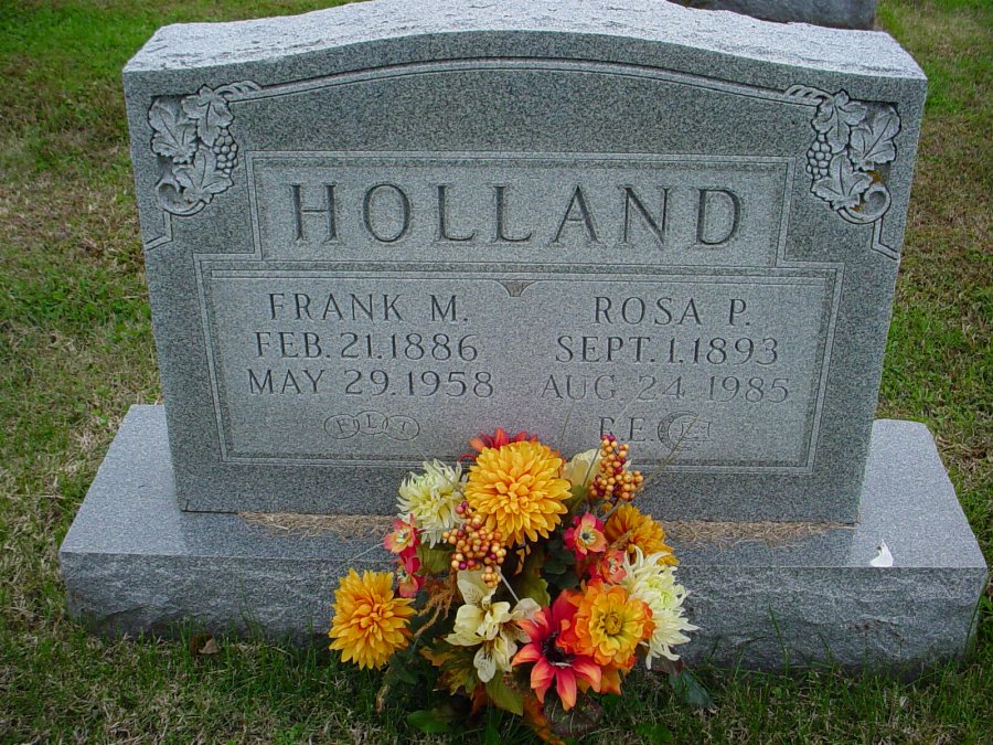  Francis M. Holland & Rosie P. Backer