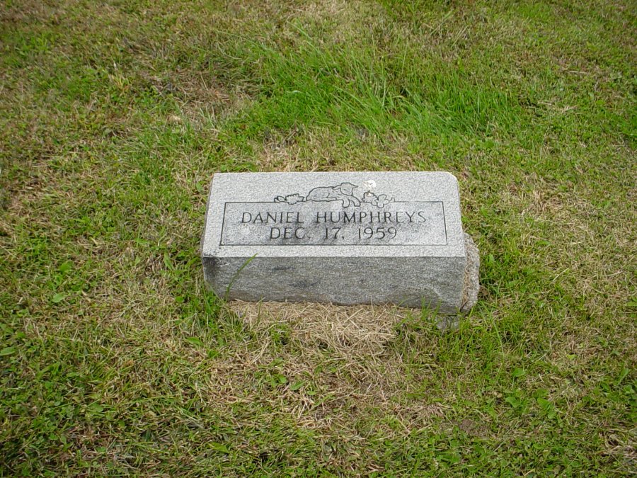  Daniel Humphreys Headstone Photo, Auxvasse Cemetery, Callaway County genealogy