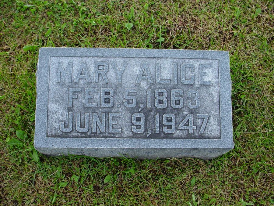 Mary Alice Bell Hendrix Headstone Photo, Auxvasse Cemetery, Callaway County genealogy