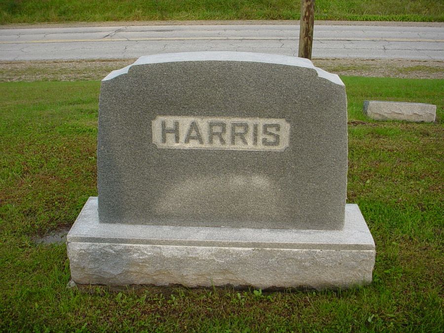  Harris family Headstone Photo, Auxvasse Cemetery, Callaway County genealogy