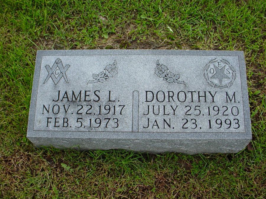  James L. & Dorothy M. Hendrix Headstone Photo, Auxvasse Cemetery, Callaway County genealogy