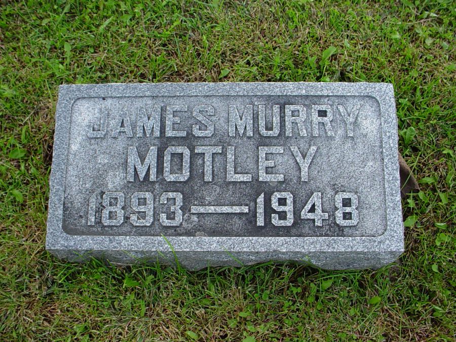  James Murry Motley Headstone Photo, Auxvasse Cemetery, Callaway County genealogy