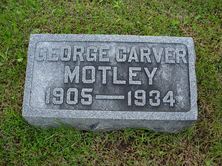  George Carver Motley Headstone Photo, Auxvasse Cemetery, Callaway County genealogy