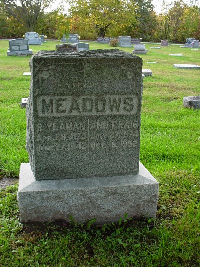  Robert Yeaman Meadows & Ann Craig Meadows