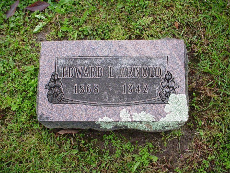  Edward Arnold Headstone Photo, Auxvasse Cemetery, Callaway County genealogy