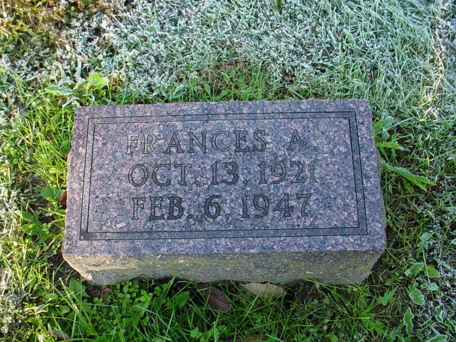  Francis Ann Wilks Headstone Photo, Auxvasse Cemetery, Callaway County genealogy