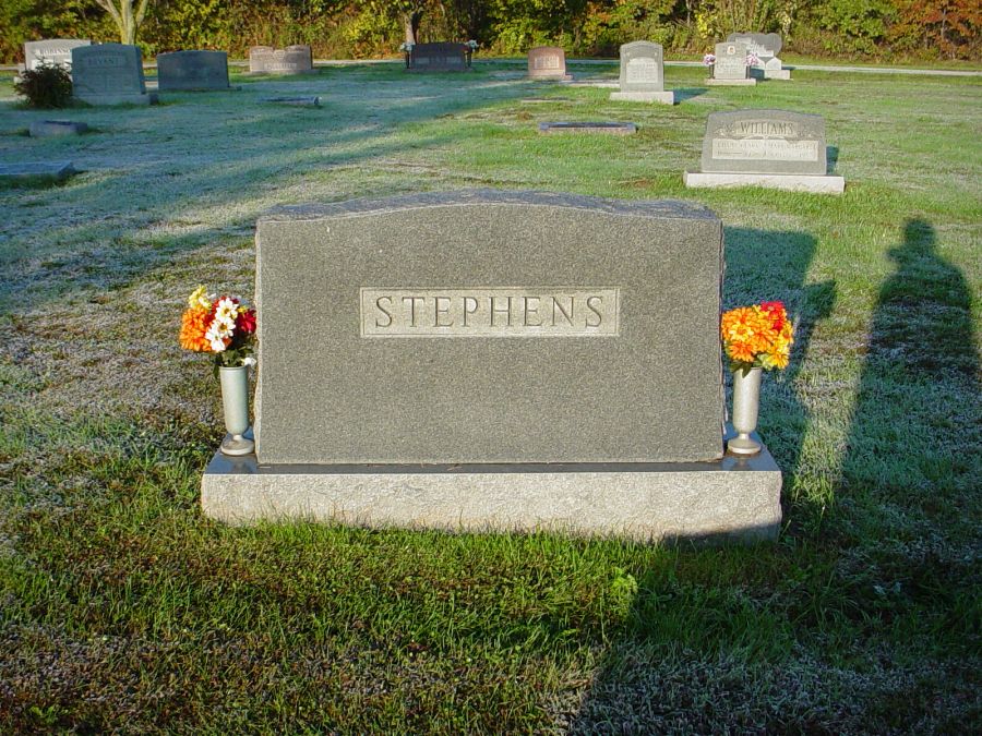  Stephens family Headstone Photo, Auxvasse Cemetery, Callaway County genealogy