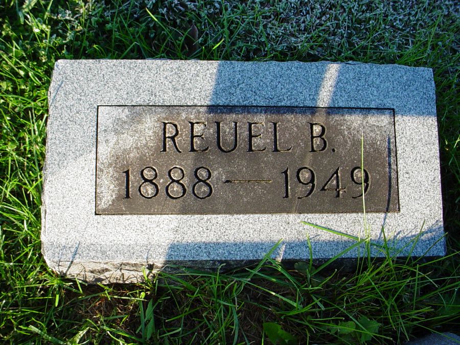  Reuel B. Stephens Headstone Photo, Auxvasse Cemetery, Callaway County genealogy