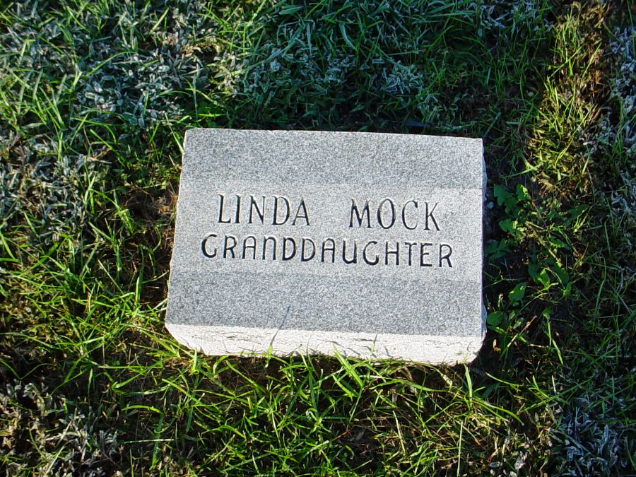  Linda Mock Headstone Photo, Auxvasse Cemetery, Callaway County genealogy