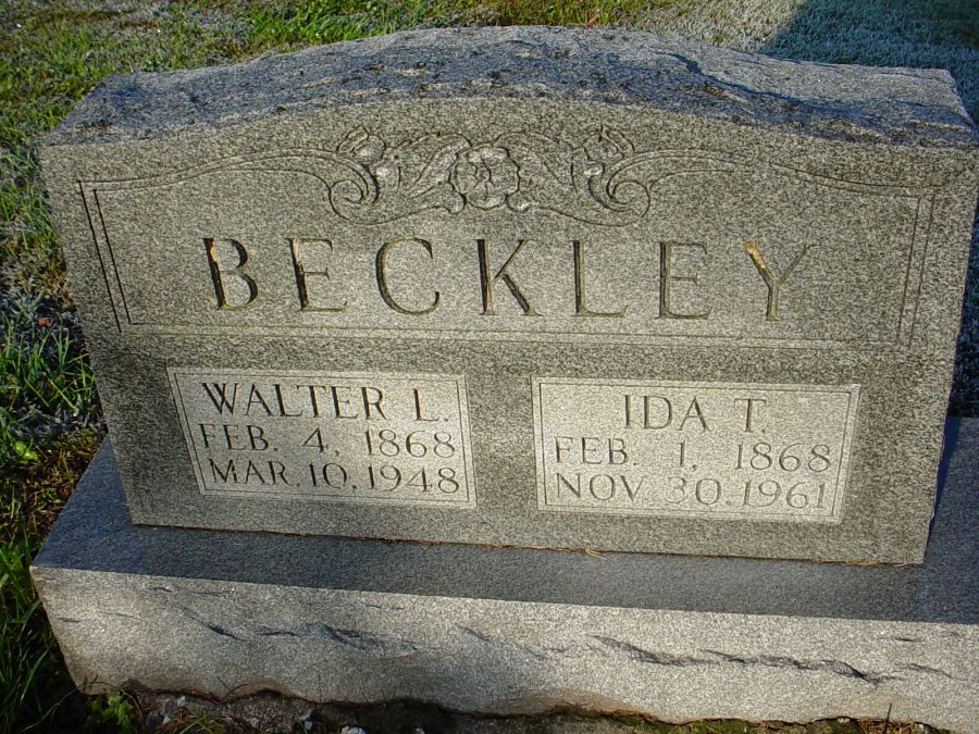  Walter L. Beckley & Ida Thomas Eller Headstone Photo, Auxvasse Cemetery, Callaway County genealogy