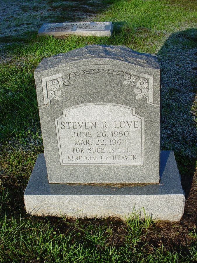  Steven R. Love Headstone Photo, Auxvasse Cemetery, Callaway County genealogy