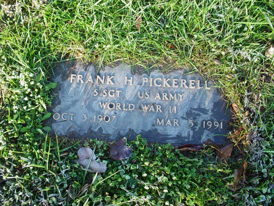  Frank H. Pickerell Headstone Photo, Auxvasse Cemetery, Callaway County genealogy