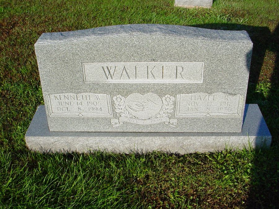  Kenneth W. & Hazel R. Walker Headstone Photo, Auxvasse Cemetery, Callaway County genealogy