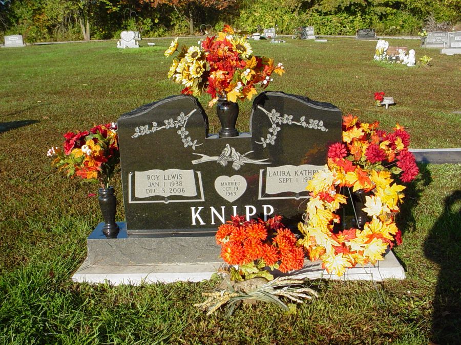 Roy Lewis Knipp Headstone Photo, Auxvasse Cemetery, Callaway County genealogy