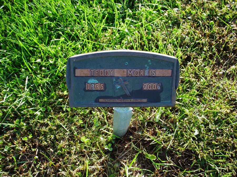  Teddy Morris Headstone Photo, Auxvasse Cemetery, Callaway County genealogy