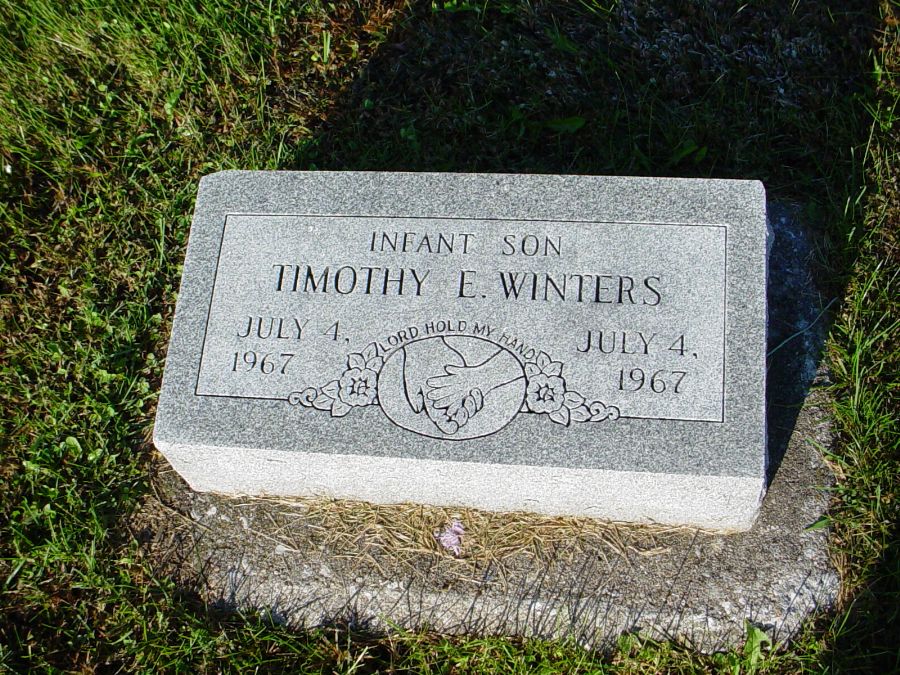  Timothy E. Winters Headstone Photo, Auxvasse Cemetery, Callaway County genealogy
