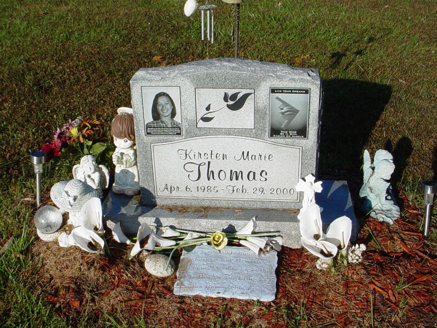 Kirston Marie Thomas Headstone Photo, Auxvasse Cemetery, Callaway County genealogy