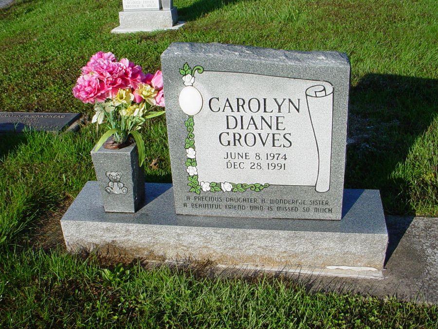  Carolyn D. Groves Headstone Photo, Auxvasse Cemetery, Callaway County genealogy